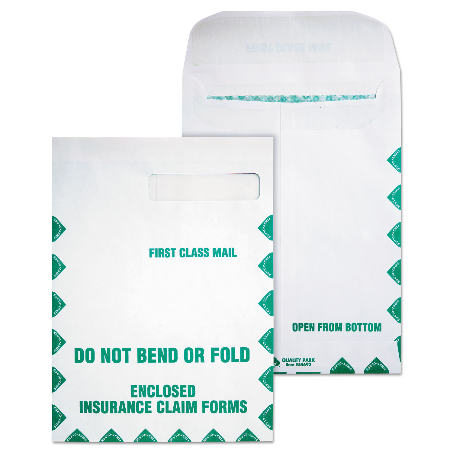 Redi-Seal Insurance Claim Form Envelope by Quality Parkandtrade; QUA54692