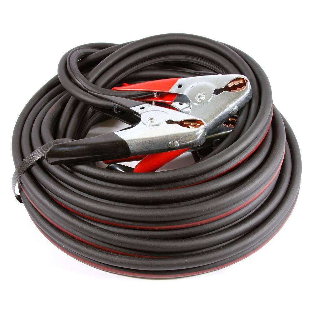 Forney 25 ft. 4-Gauge Twin Cable Heavy Duty Battery Jumper Cables 52873