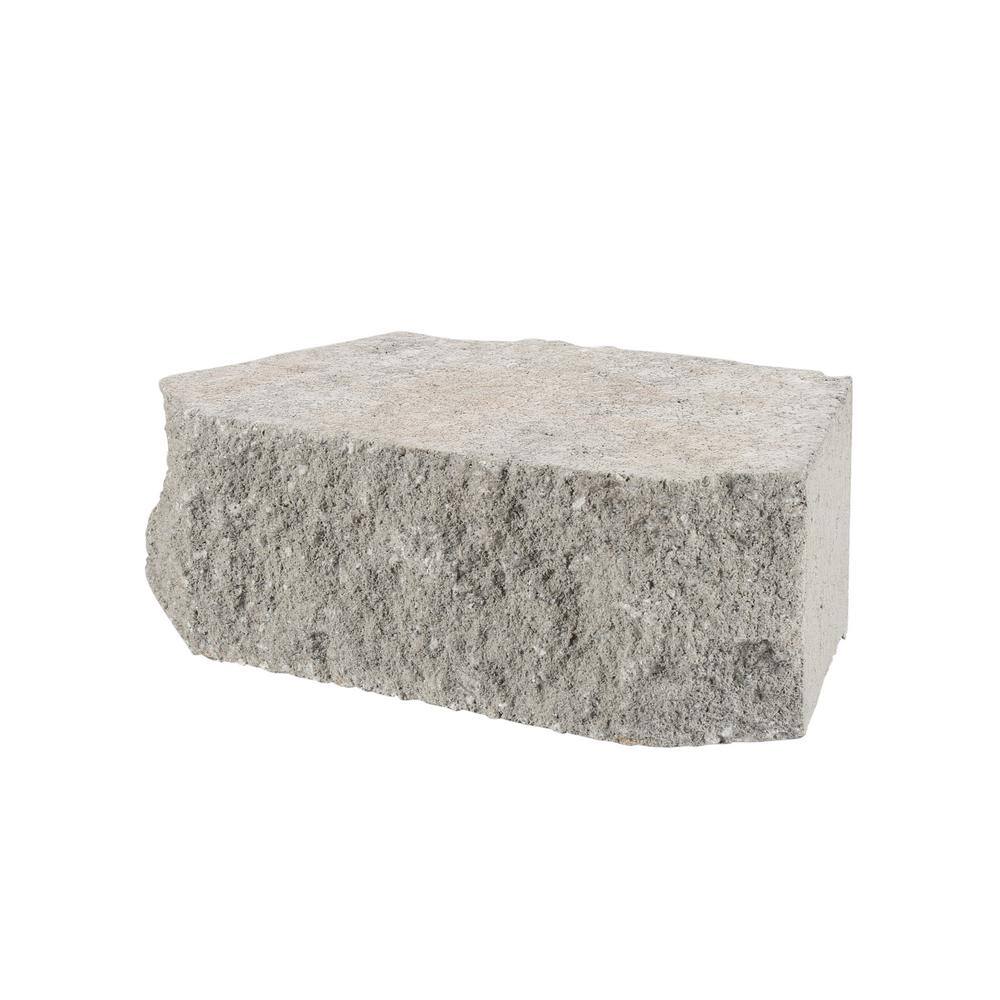 Pavestone 4 in. x 11.75 in. x 6.75 in. Pewter Concrete Retaining Wall Block 81100