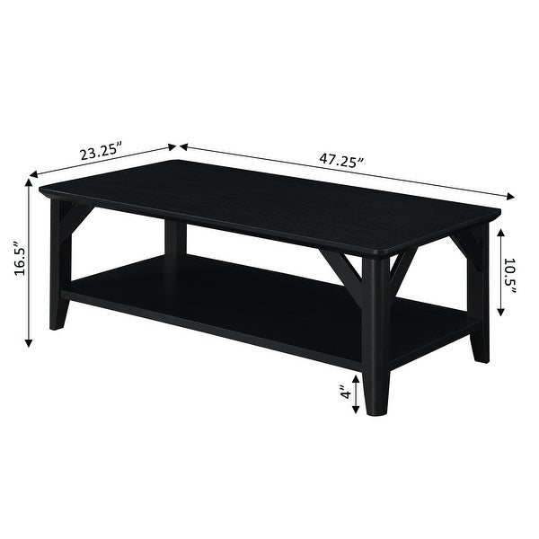 The Gray Barn West Coffee Table with Shelf