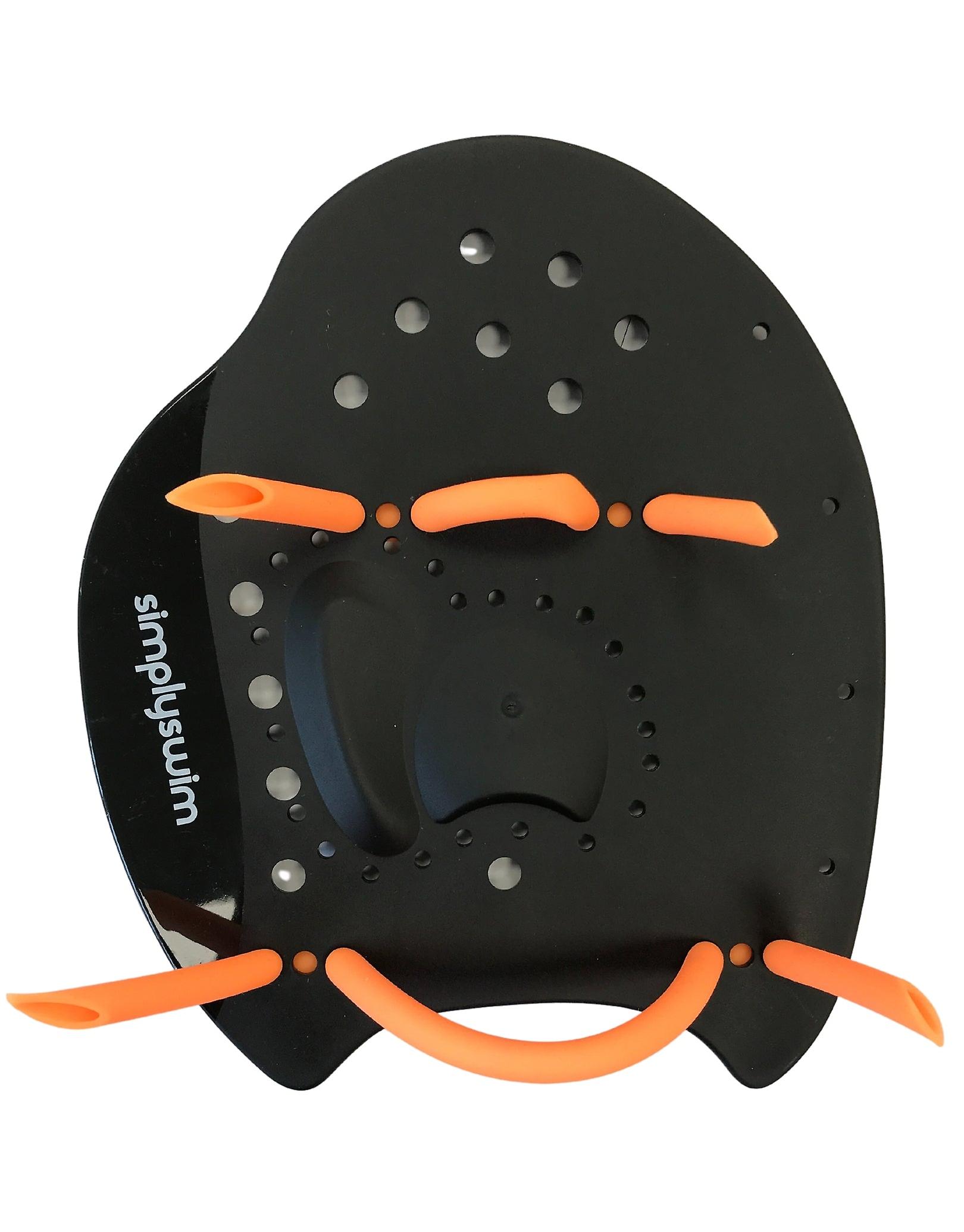 Simply Swim Hand Paddle - Black/Orange