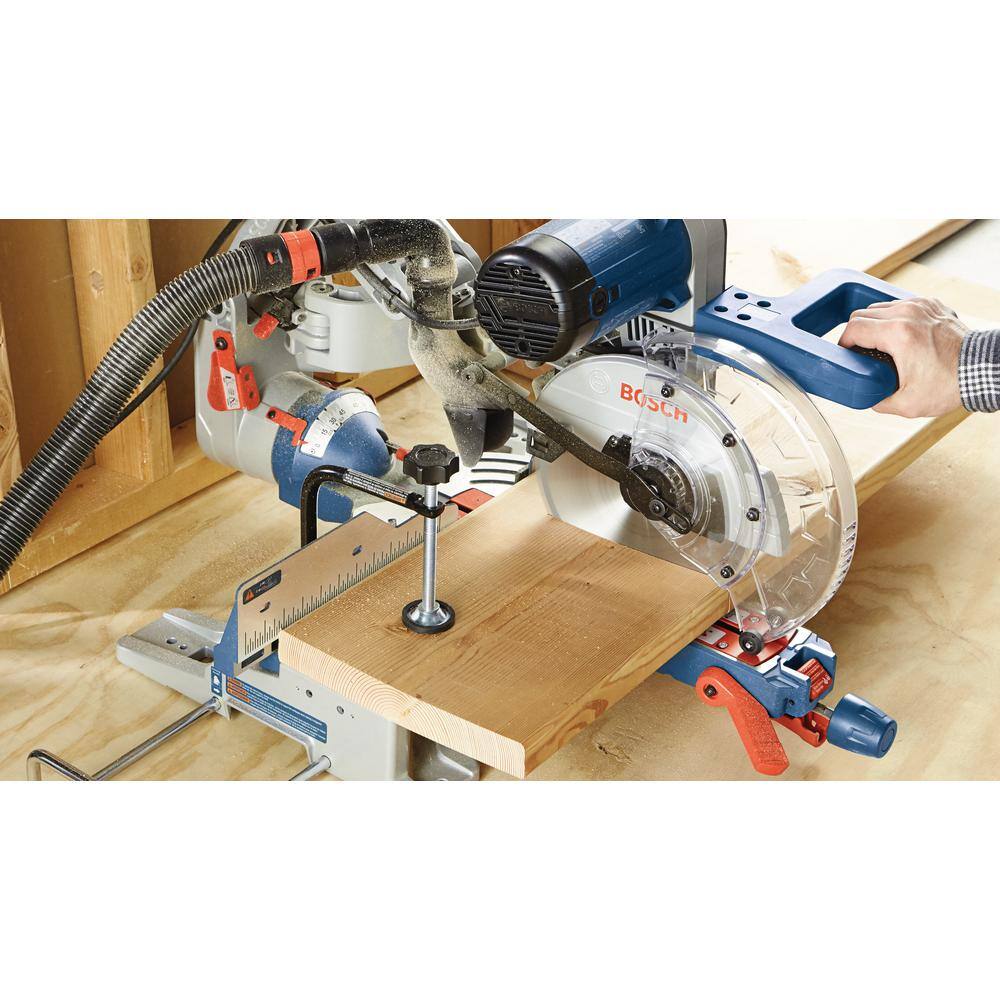 Bosch 15 Amp Corded 10 in. Dual-Bevel Sliding Glide Miter Saw with 60-Tooth Carbide Saw Blade CM10GD