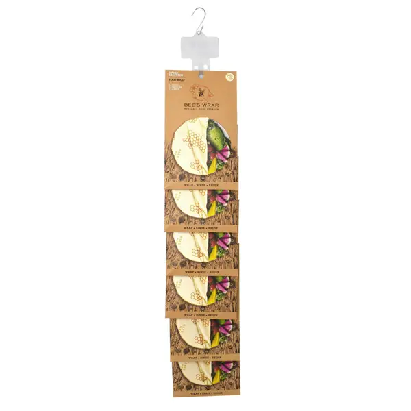 Bees Wrap 3-Count Honey Comb Reusable Food Wrap