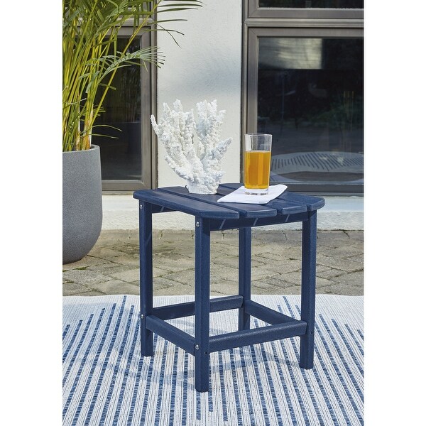 Signature Design by Ashley Sundown Treasure Outdoor Poly All Weather Rectangular End Table