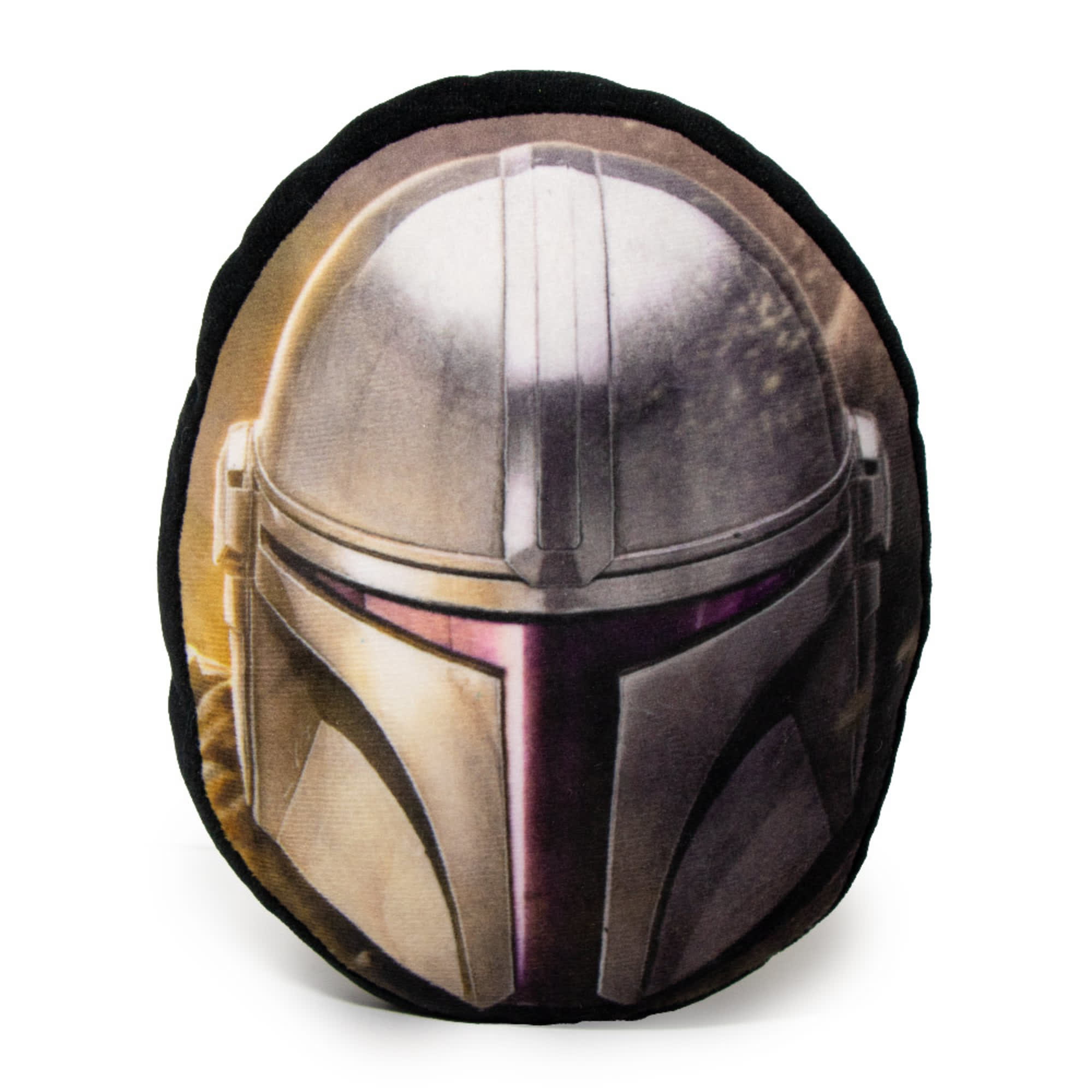 Buckle-Down Star Wars The Mandalorian Helmet Plush Squeaker Dog Toy， Small