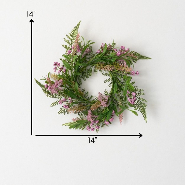 Sullivans Leafy Blush Berry Wreath