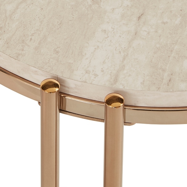 Celsus Champagne Gold Nesting Table Set by iNSPIRE Q Bold