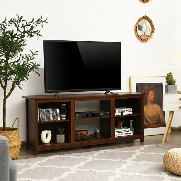 2-Tier Entertainment Media Console Center- - 58