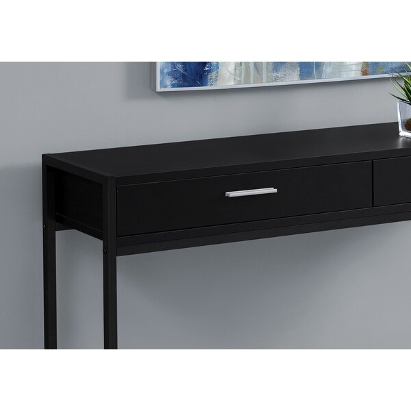 Accent Table， Console， Entryway， Narrow， Sofa， Storage Drawer， Living Room， Bedroom， Metal， Laminate， Contemporary