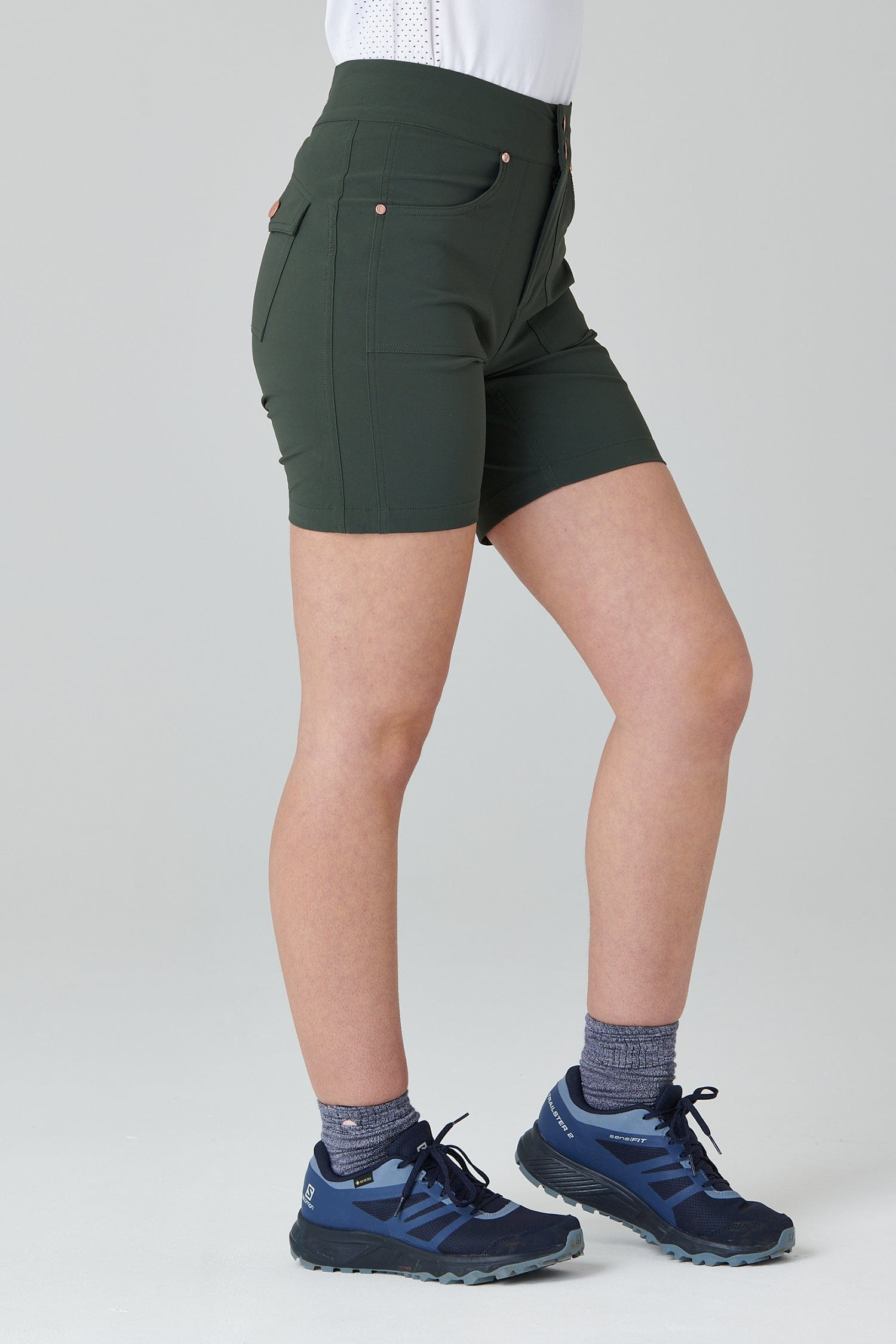 Mid Length Trek Shorts - Deep Khaki