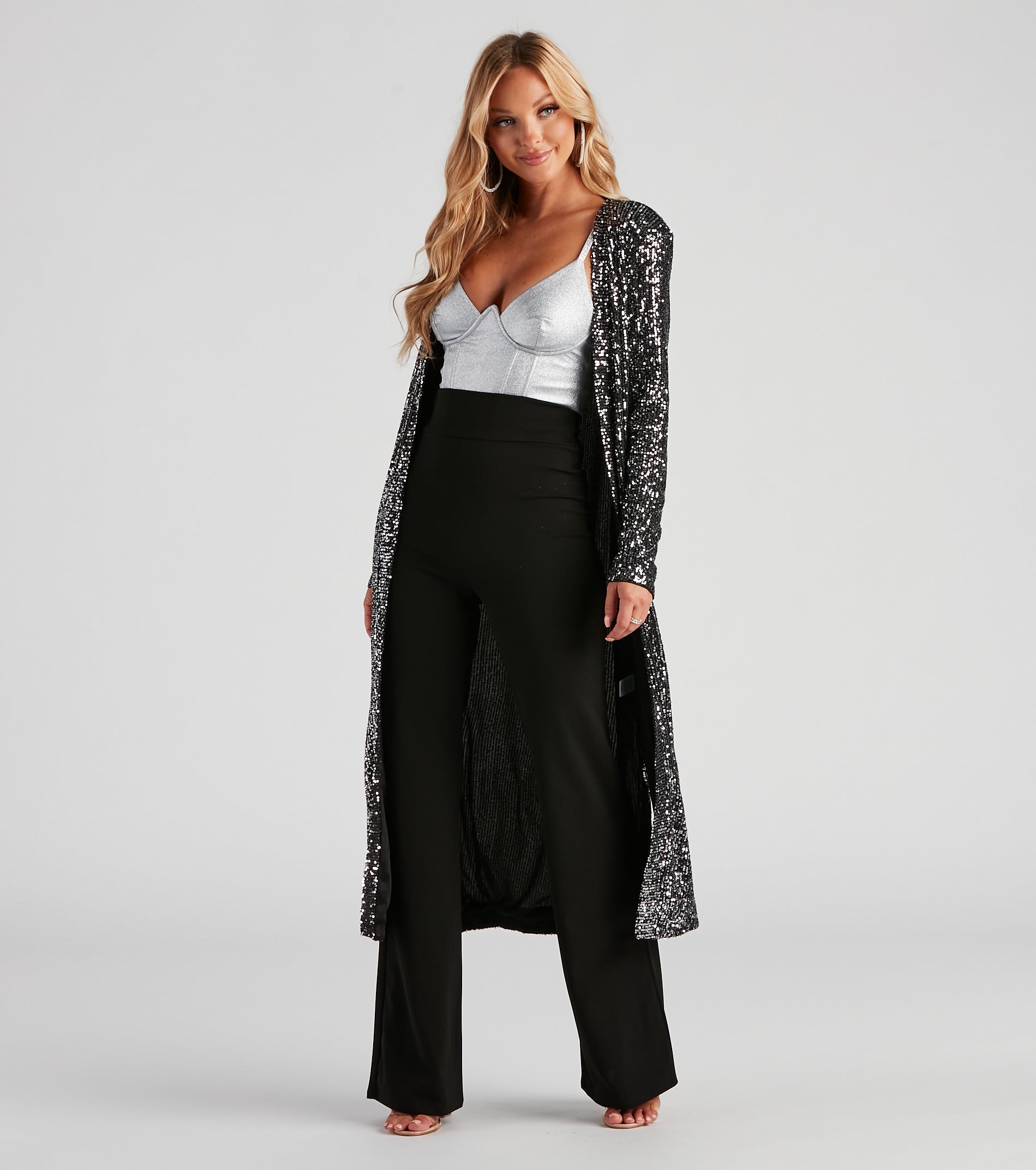 All The More Glitz Sequin Duster