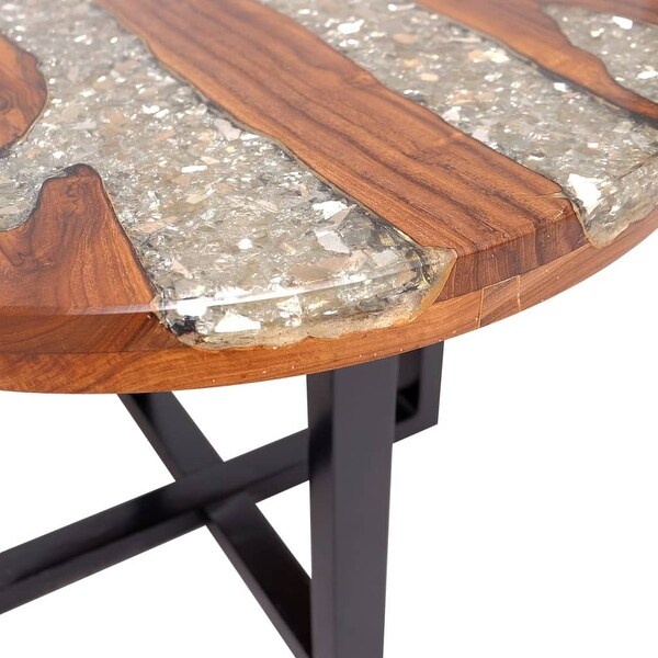 Coffee Table Teak Resin 23.6