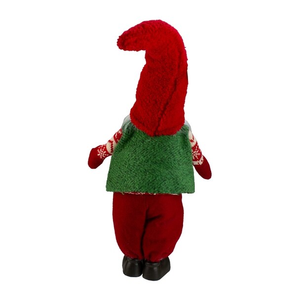 Smiling Santa Christmas Gnome Figure