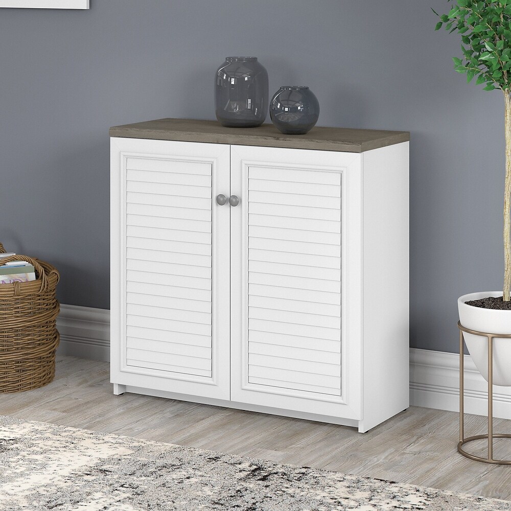 Fairview Storage Cabinet with Doors and Shelves by Bush Furniture   31.73\