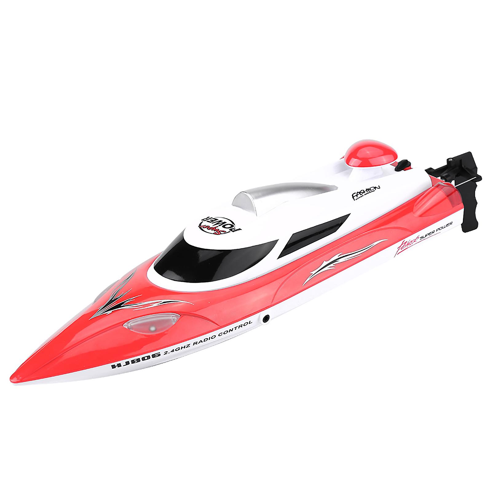 Rc 2.4ghz Remote Control 4 Channel Mini Boat Racing Speedboat Model Kids Toy Vehicle Ship (red)