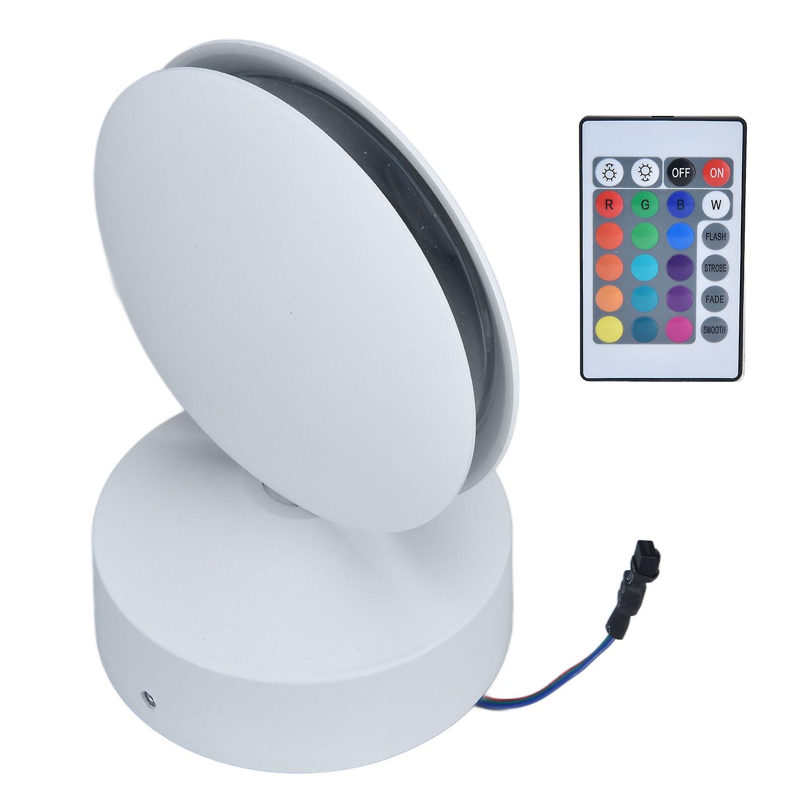 360 Degrees Luminous Wall Lamp Rgb Remote Control 10w Spot Light For Living Room Ac85265v