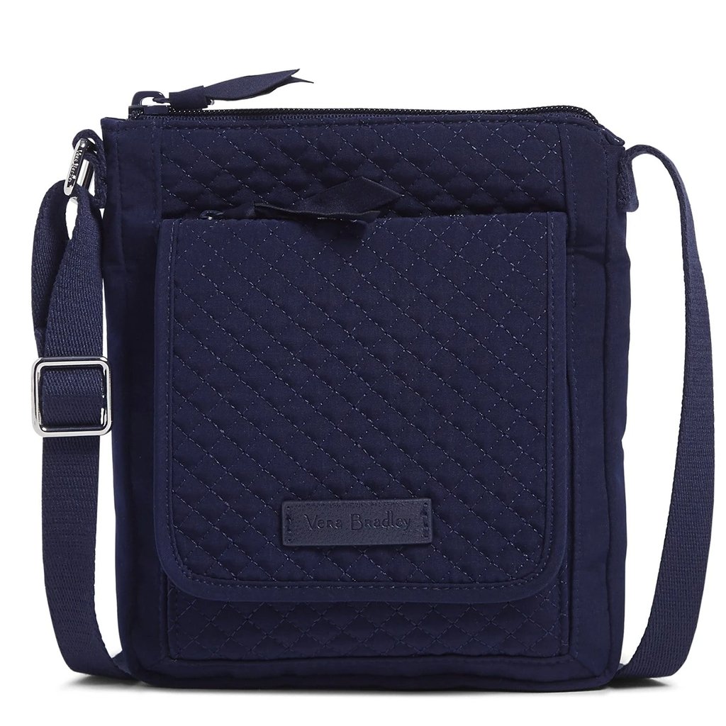 Vera Bradley  RFID Mini Hipster in Microfiber Classic Navy