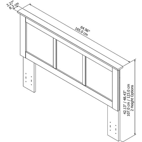 Queen Ash Grey Headboard - - 16118507