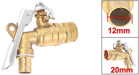 Garden Brass 20mm Male Thread Handle Locked Water Tap Faucet