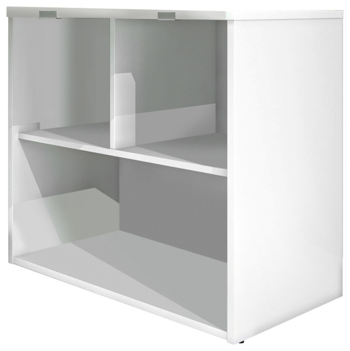 Bestar i3 Plus 3 Cubby Storage Unit in Bark Gray   Transitional   Bookcases   by Bestar  Houzz