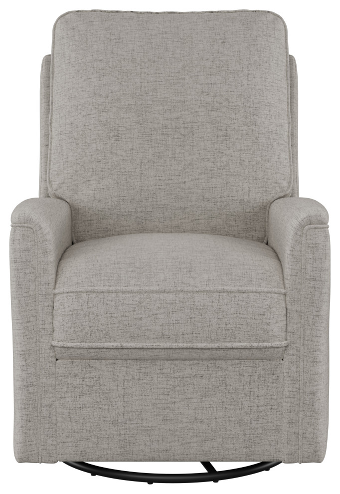 Jasmine Fabric Upholstered Swivel and Glider Recliner Chair   Transitional   Recliner Chairs   by CorLiving Distribution LLC  Houzz