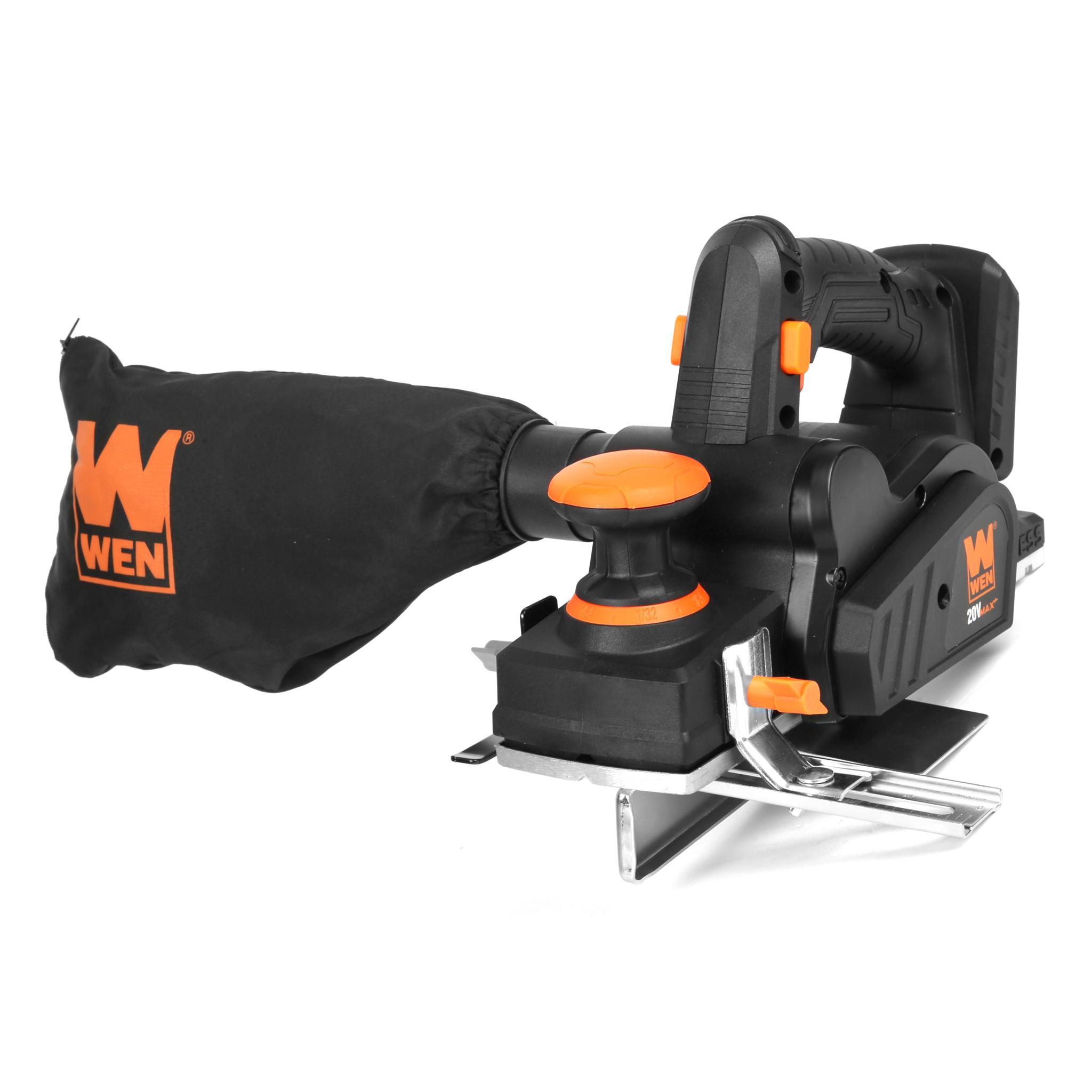 WEN 20V Max Brushless Cordless 3-1/4-Inch Hand Planer (Tool Only – Battery Not Included)