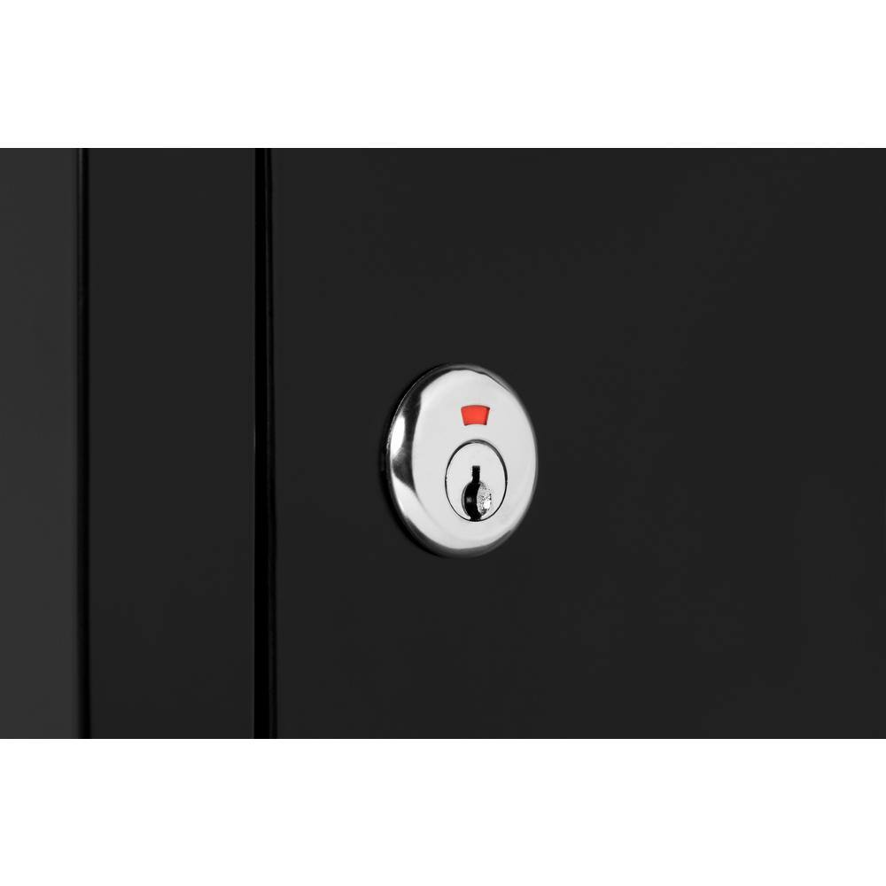 Architectural Mailboxes Saratoga Black Medium Steel Locking Wall Mount Mailbox 2550B-10