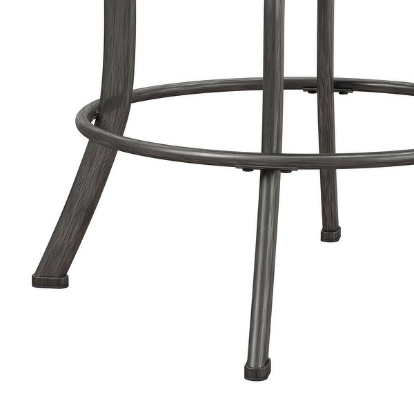 Hillsdale Furniture Bridgetown Metal Swivel Stool， Pewter