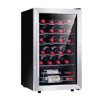 Kalamera 24 Bottle Single Zone Wine Cooler Small Wine Fridge KRC-24SS