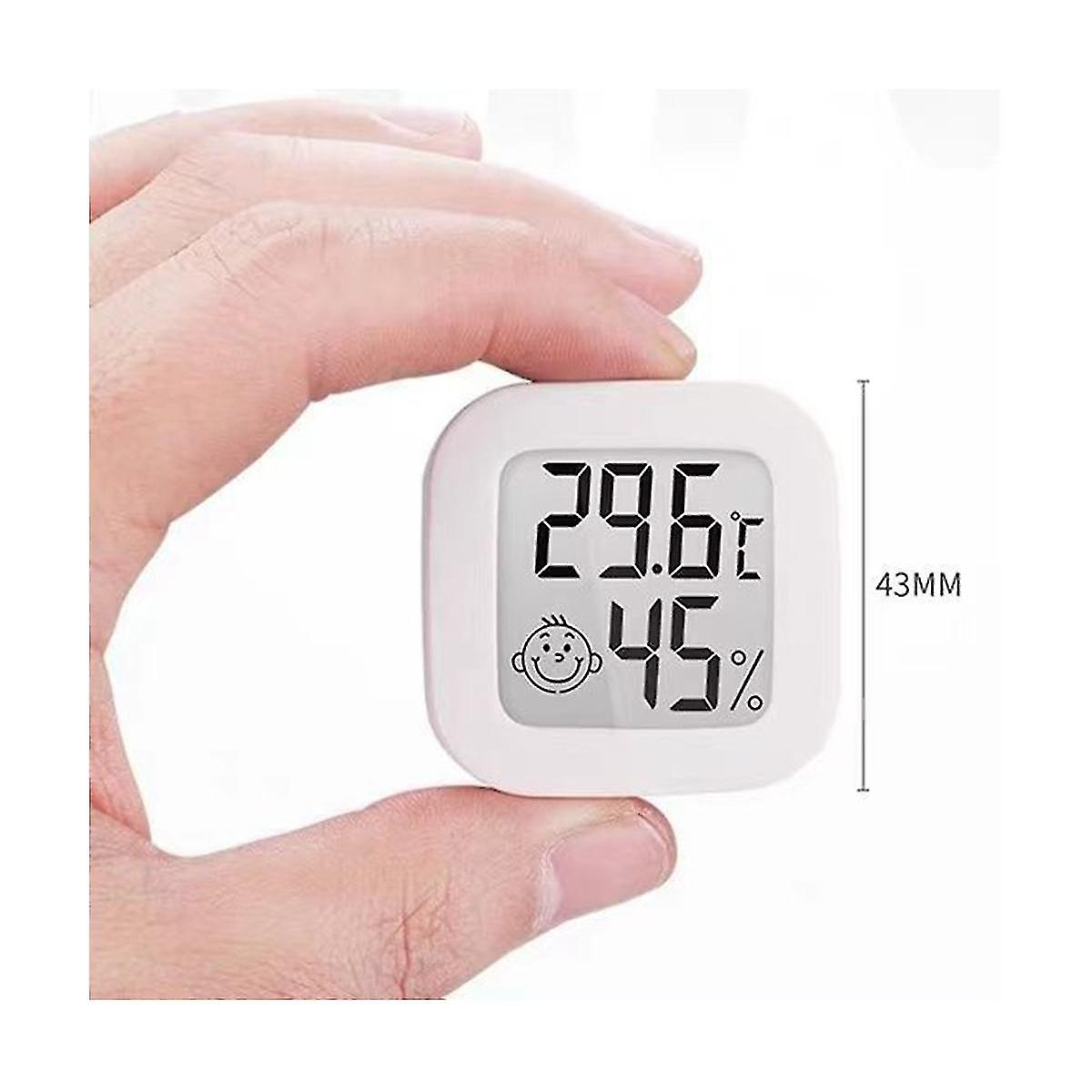 6pcs Mini Digital Thermometer Hygrometer Indoor Humidity Gauge Meter Lcd Display Temperature Sensor