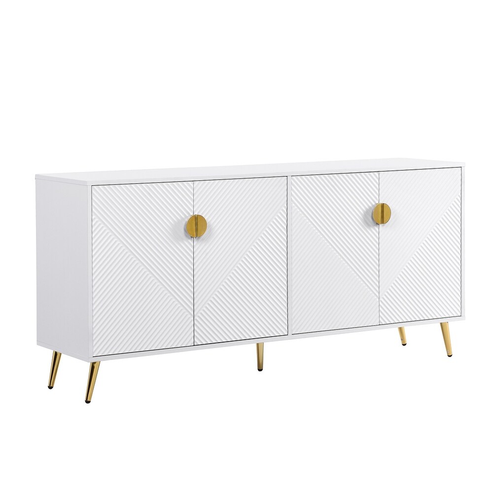 MDF Modern Sideboard with Metal Handle