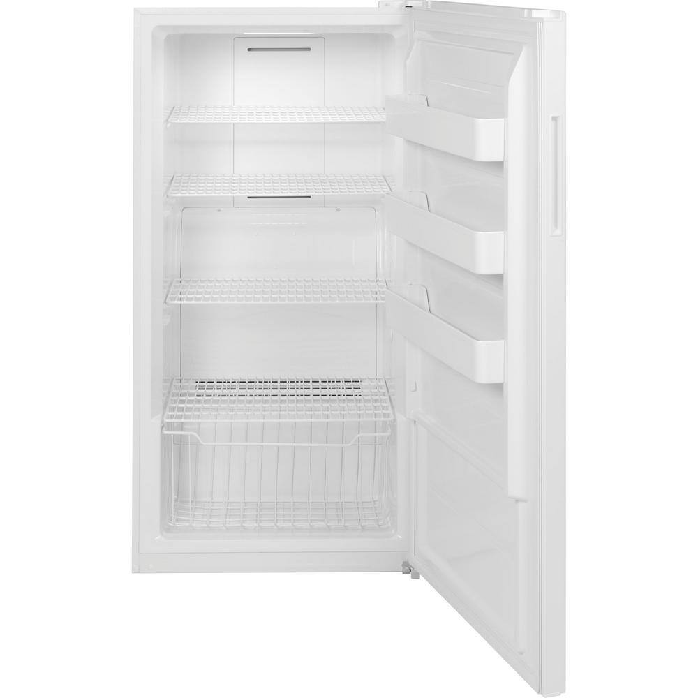 GE Garage Ready 17.3 cu. ft. Frost Free Defrost Upright Freezer in White FUF17QRRWW