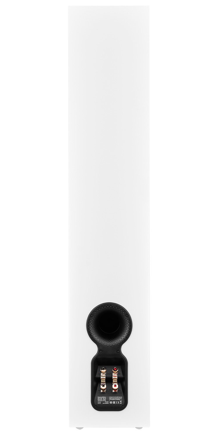 Bowers and Wilkins 600 Series 603 S2 Anniversary Edition Matte White 3-Way Floor Standing Loudspeaker (Each)