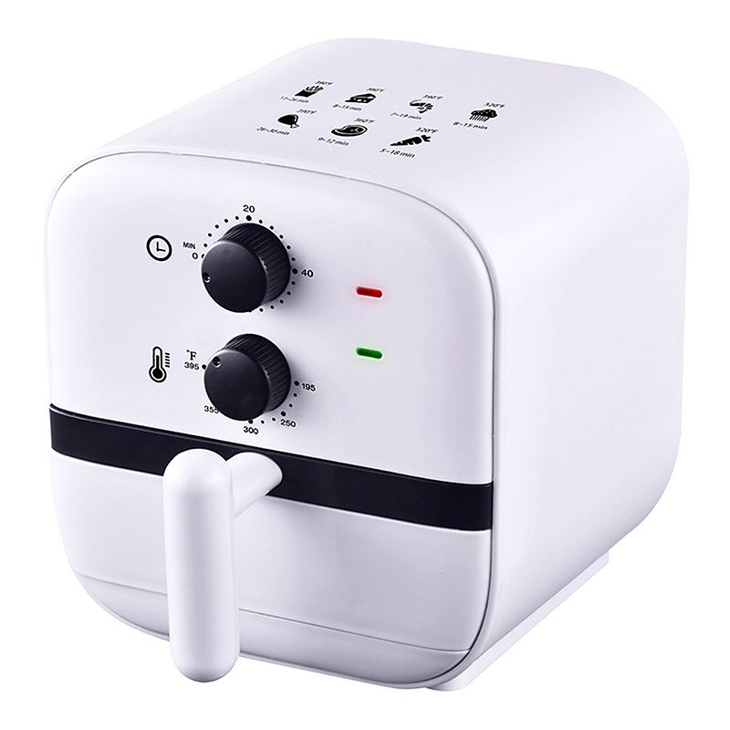 Brentwood 1 Quart Small Electric Air Fryer with 60min Timer and Temp Control- White