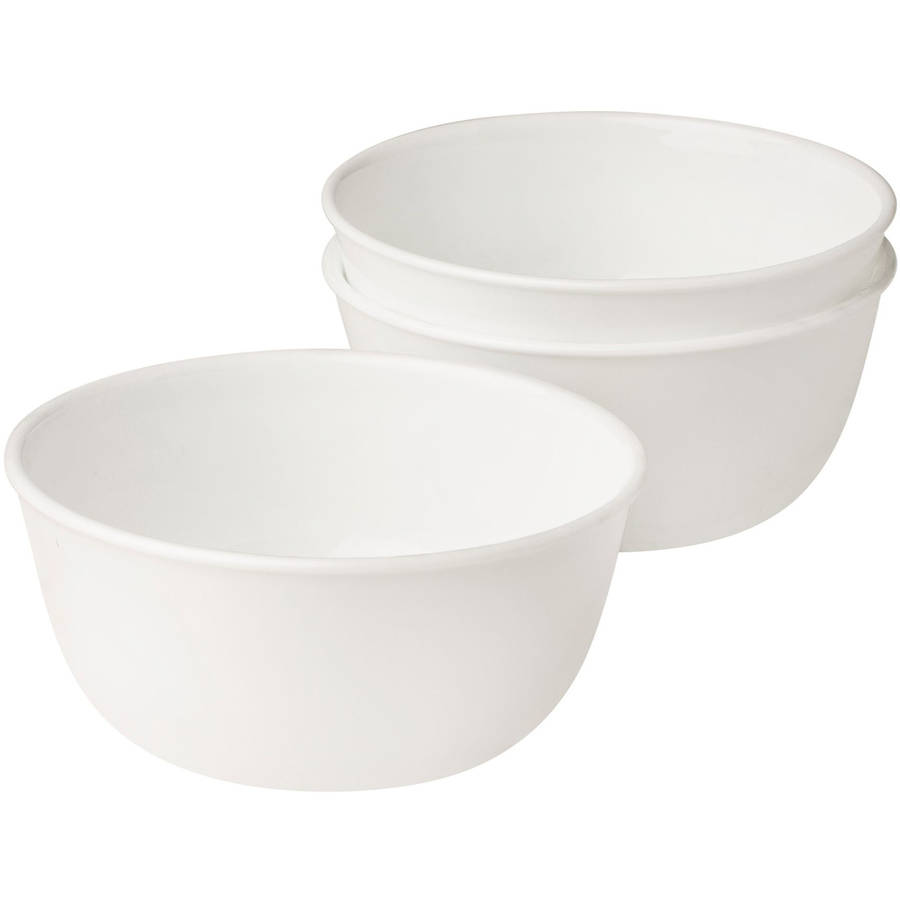 Corelle® Classic Winter Frost White， Soup Bowl， Set of 3， 28-oz