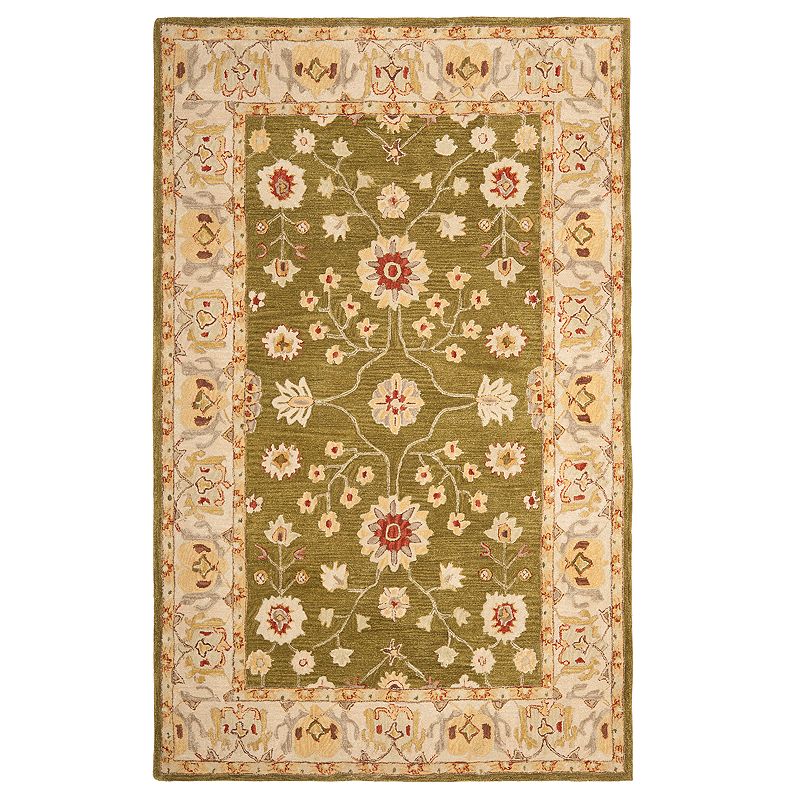 Safavieh Anatolia Tina Framed Floral Wool Rug