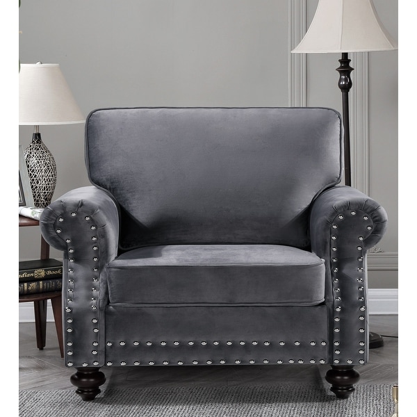 Ramos Nailhead Velvet Chair