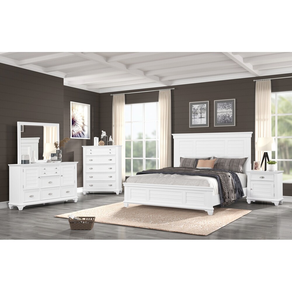 New Classic Furniture Brenton White 5 Drawer Dresser