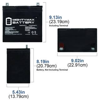 MIGHTY MAX BATTERY 12-Volt 55 Ah Rechargeable Sealed Lead Acid (SLA) Battery ML55-1226