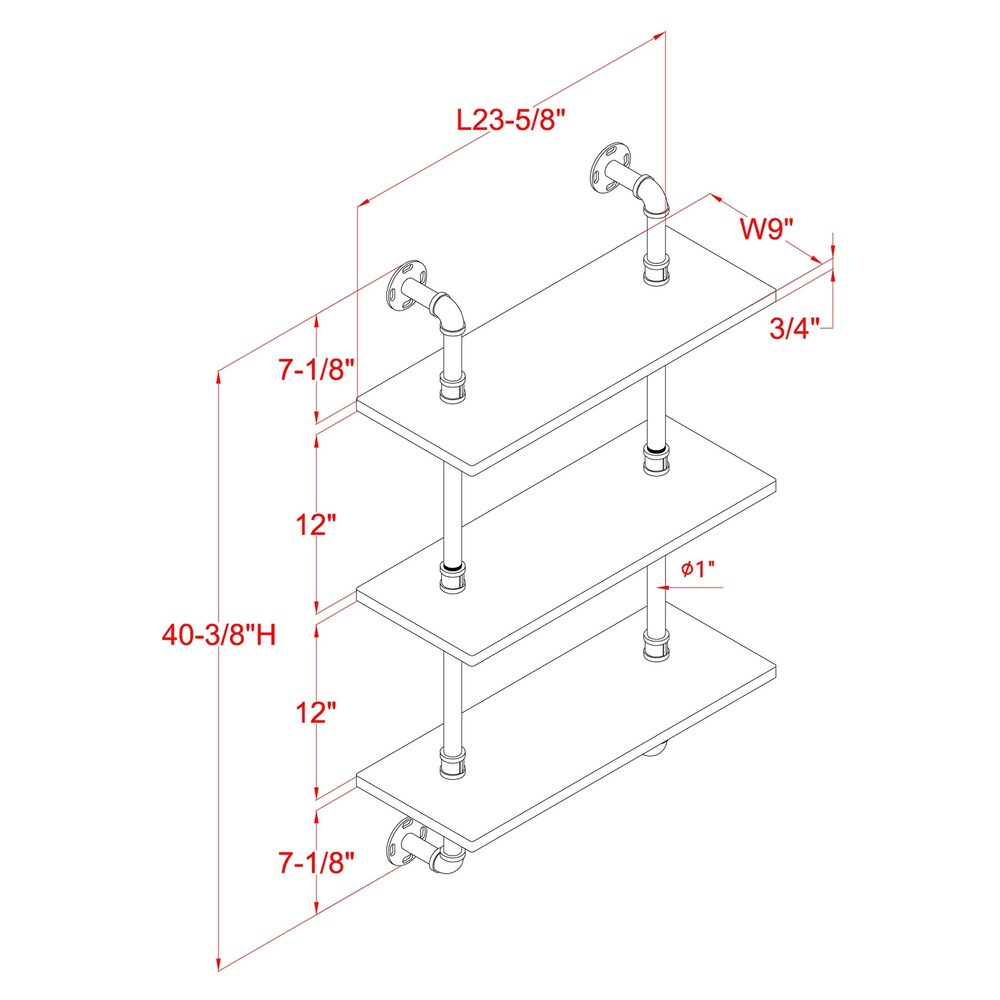 Leyva Rustic Floating Ladder Wall Shelf by Carbon Loft