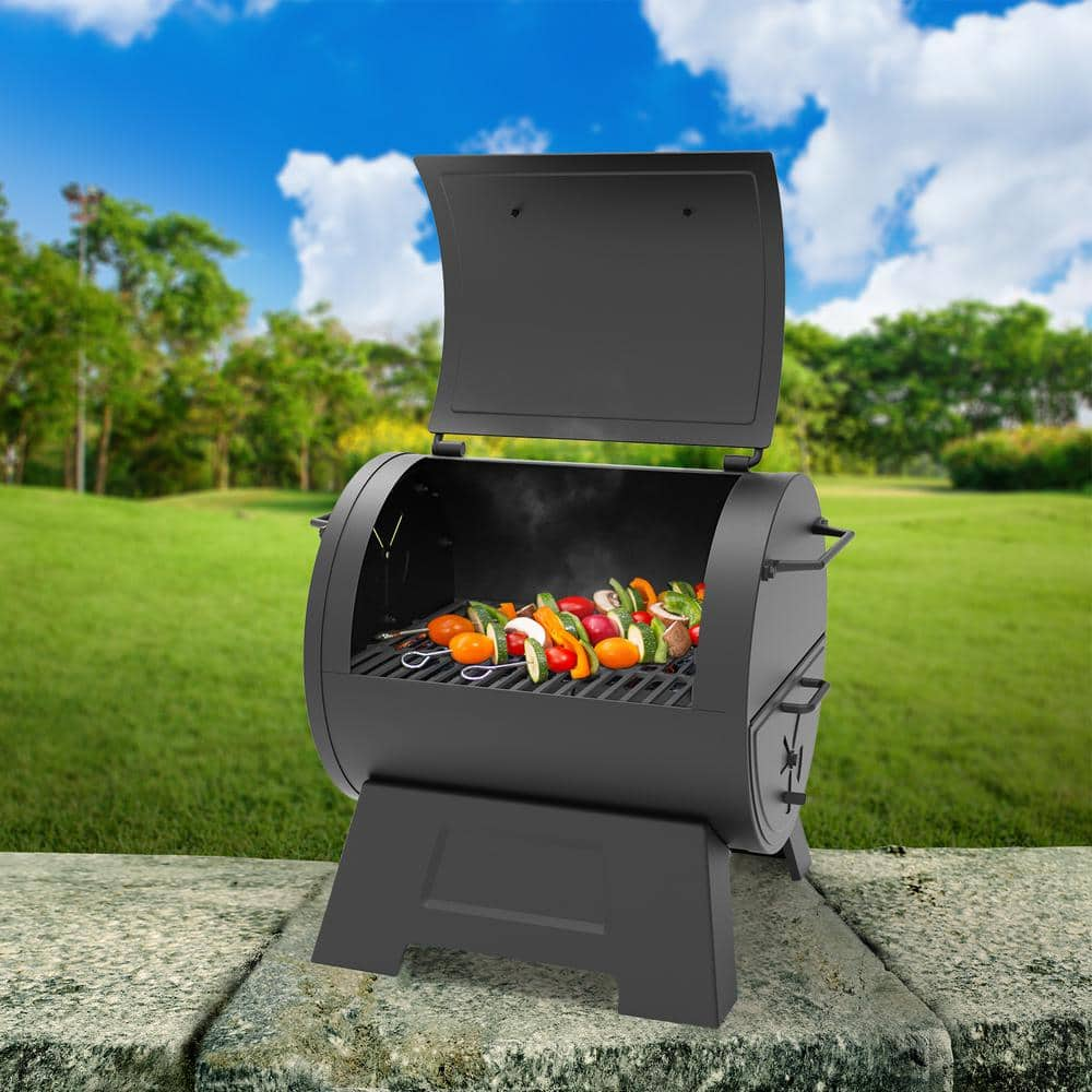 Char-Griller Portable Charcoal Grill or Side Fire Box in Black 92424