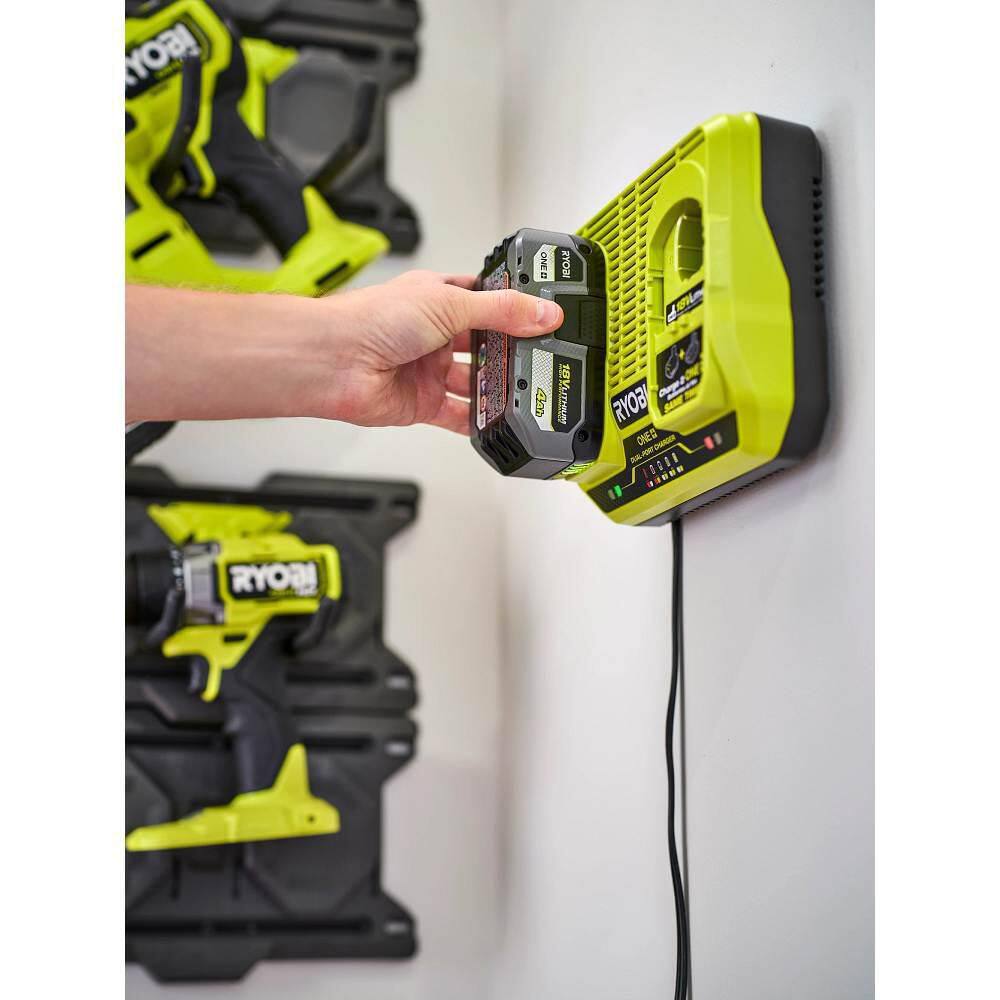 Ryobi ONE+ 18V HIGH PERFORMANCE Kit w (2) 4.0 Ah Batteries 2.0 Ah Battery 2-Port Charger  (4) FREE ONE+ HP Batteries PSK023-PBP2004-PBP2004