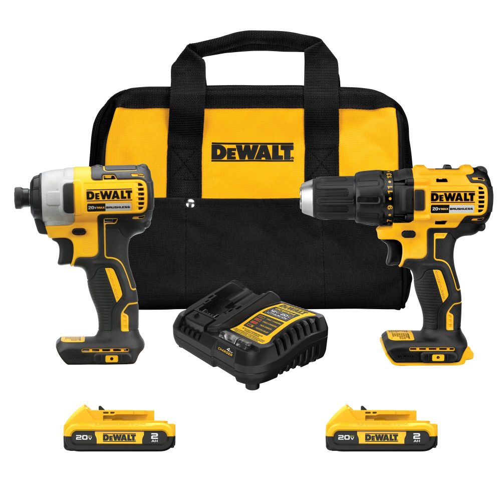 DEWALT 20V MAX Brushless 2 Tool Combo Kit DCK277D2 from DEWALT