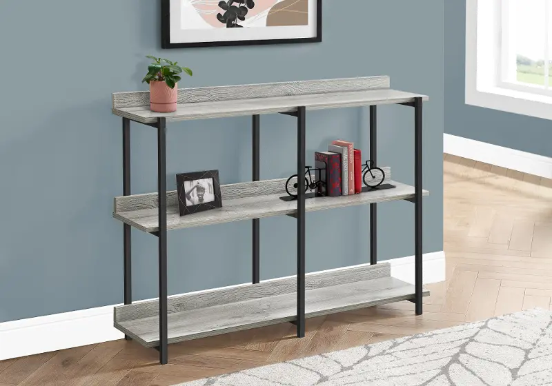 Cameron Gray 3-Tier Console Table