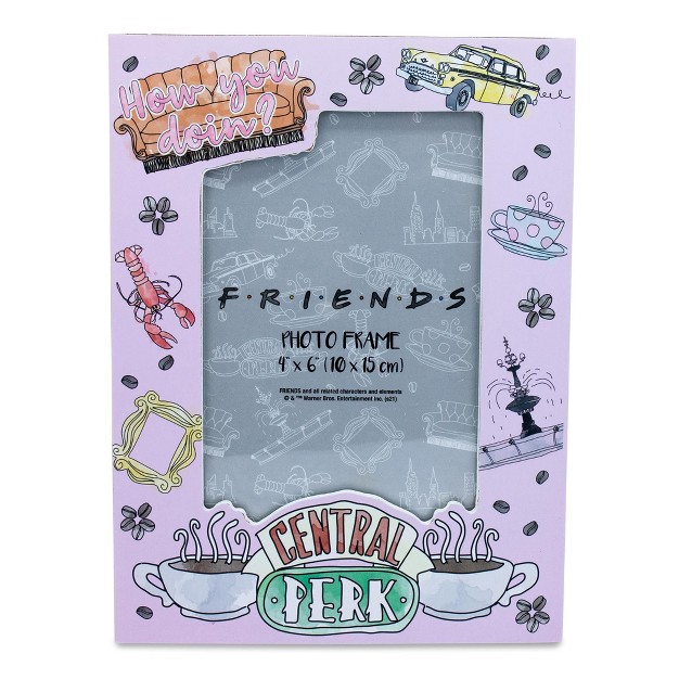 Silver Buffalo Friends Central Perk Die cut Photo Frame 4 X 6 Inches