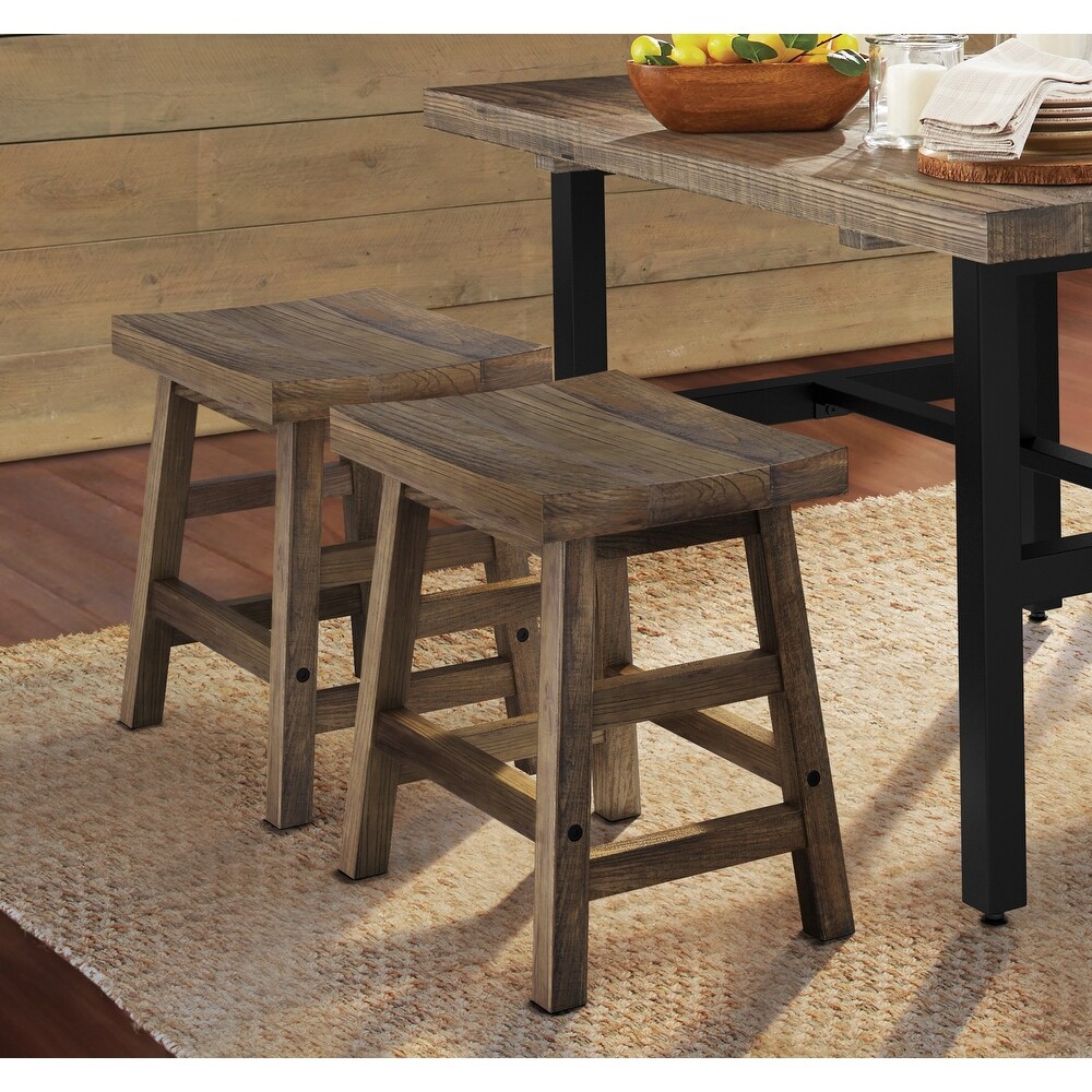 Carbon Loft Lawrence Reclaimed Wood Dining Stool