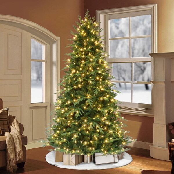 7.5' LED Galveston Fir Artificial Christmas Tree，Color Select Lights