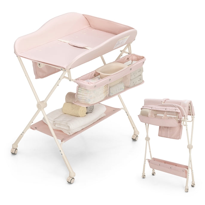 Costzon Portable Baby Changing Table, Foldable Diaper Changing Station