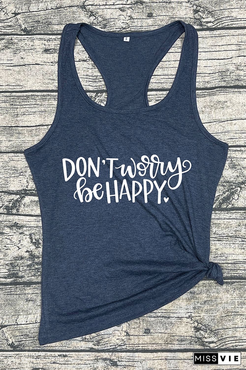 Don't Worry Be Happy Sleeveless Tank Top Wholesale