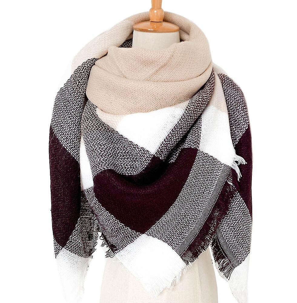 Winter Plaid Check Patten Women's Scarf Wraps